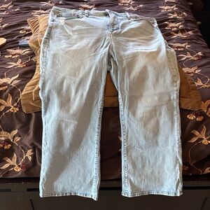 Good American Light Blue Ankle Jeans